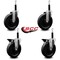 Service Caster 6'' Phenolic Wheel Swivel 3/4'' Expanding Stem Caster Set 2 Brakes, 4PK SCC-EX20S615-PHR-2-PLB-2-34 - alternate 3
